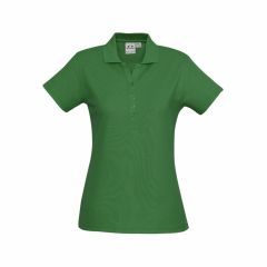 Biz Collection P400LS Ladies Crew Polo_ Kelly Green