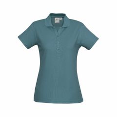 Biz Collection P400LS Ladies Crew Polo_ Teal