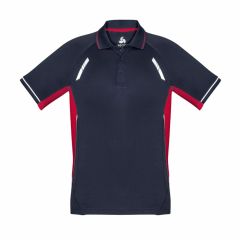 Biz Collection P700KS Kids Renegade Polo_ Navy_Red_Silver