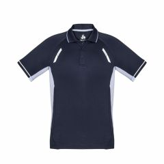 Biz Collection P700KS Kids Renegade Polo_ Navy_White_Silver