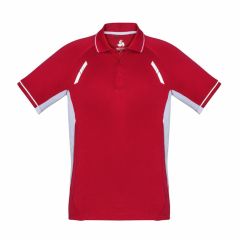 Biz Collection P700KS Kids Renegade Polo_ Red_White_Silver