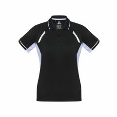 Biz Collection P700LS Ladies Renegade Polo_ Black_White_Silver