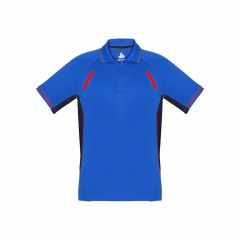 Biz Collection P700MS Mens Renegade Polo_ Royal_Navy_Fluoro Orang