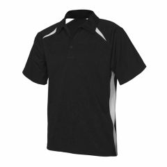 Biz Collection P7700B Kids Splice Polo 160gsm_ Black_White