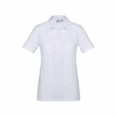 Biz Collection P815LS Ladies Short Sleeve Aero Polo_ White