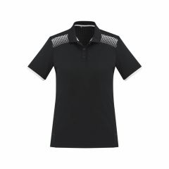 Biz Collection P900LS Ladies Galaxy Polo_ Black_White