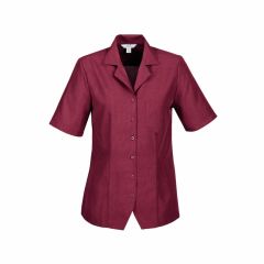 Biz Collection S265LS Ladies Oasis Plain Overblouse_ Cherry