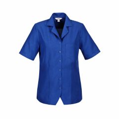 Biz Collection S265LS Ladies Oasis Plain Overblouse_ Electric Blu