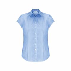 Biz Collection S812LS Ladies Euro Short Sleeve Shirt_ Blue