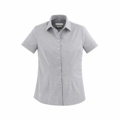 Biz Collection S910LS Ladies Jagger Short Sleeve Shirt_ Silver