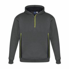 Biz Collection SW710K Kids Renegade Hoodie_ Grey_Black_Fluoro Yel