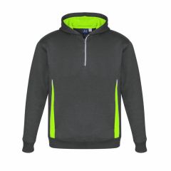 Biz Collection SW710K Kids Renegade Hoodie_ Grey_Fluoro Lime_Silv