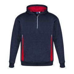 Biz Collection SW710K Kids Renegade Hoodie_ Navy_Red_Silver