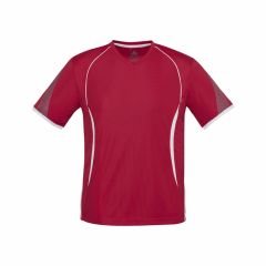 Biz Collection T406MS Mens Razor Tee_ Red_White