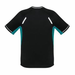 Biz Collection T701KS Kids Renegade Tee_ Black_Teal_Silver