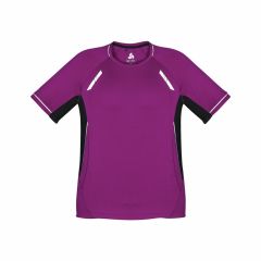 Biz Collection T701MS Mens Renegade Short Sleeve Tee_ Magenta_Bla