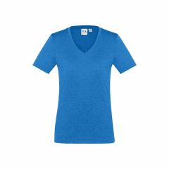 Biz Collection T800LS Ladies Aero Tee_ Cyan