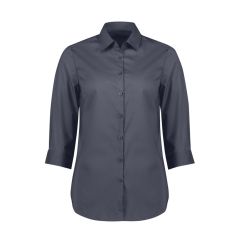 Biz Collection Womens Mason 3_4 Sleeve Shirt_ Slate