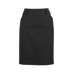 Biz Corporates 24011s Ladies Relaxed Fit Lined Skirt_ Charcoal