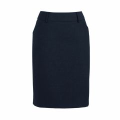 Biz Corporates 24015s Ladies Multi Pleat Skirt_ Navy