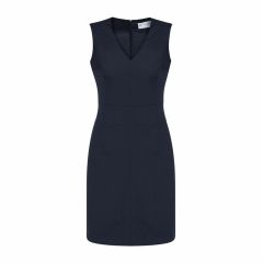 Biz Corporates 34021s Womens Sleeveless V Neck Dress_ Navy