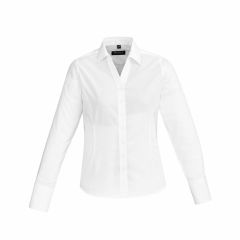 Biz Corporates 40310s Hudson Ladies Long Sleeve Shirt_ White