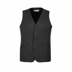 Biz Corporates 90112s Mens Longline Vest_ Charcoal