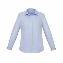 Biz Corporates RS968LL Womens Charlie Long Sleeve Shirt_ Blue Cha