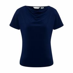 Biz Ladies Ava Drape Knit Top Midnight Blue