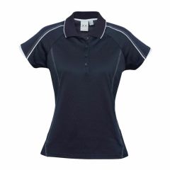 Biz Ladies Blade Polo Navy Black