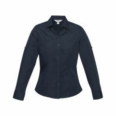 Biz Ladies Bondi Long Sleeve Shirt Navy