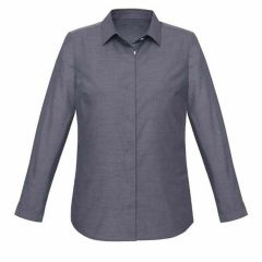 Biz Ladies Charlie Long Sleeve Shirt Navy