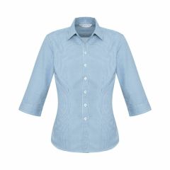 Biz Ladies Ellison 3_4 Sleeve Shirt Blue