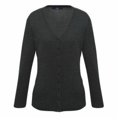 Biz Ladies Milano Cardigan Charcoal