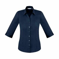 Biz Ladies Monaco 3_4 Sleeve Shirt Ink