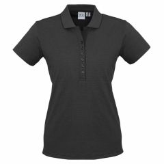 Biz Ladies Shadow Polo Graphite Black