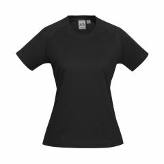 Biz Ladies Sprint Tee Black