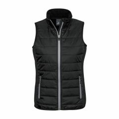 Biz Ladies Stealth Tech Vest Black Silver Grey