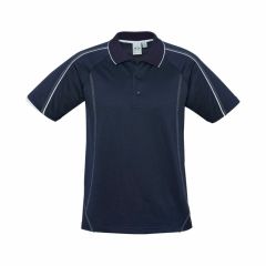 Biz Mens Blade Polo Navy White