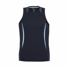 Biz Mens Razor Singlet Navy Sky