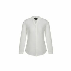 Biz Womens Juliette Plain Blouse Ivory