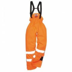 Bizflame Rain Unlined Hi Vis Antistatic FR Pants_ Orange