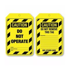 Caution Do Not Operate Tag _ Cardboard_ Pack_100