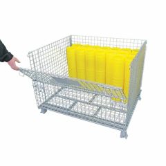 Collapsible Mesh Storage Cage_ 1200x1000x860mm _ Galvanised