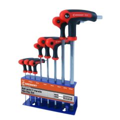 Crescent CHKT8 8 Pc_ Metric Ball Point T_Handle Hex Key Set