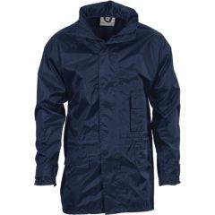 DNC 3706 200D Classic Polyester_PVC Rain Jacket_ Navy