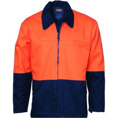 DNC 3868 311gsm Protector Cotton Drill Jacket_ Orange_Navy