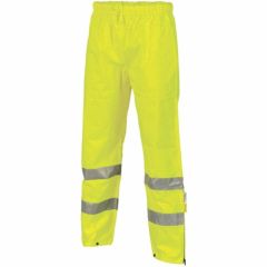 DNC 3876 300D Hoop Reflective Anti_Static Rain Pants_ Yellow