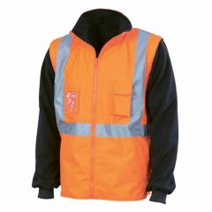 DNC 3990 200D X Plus Tail Reflective Reversible Vest_ Zip Off Sle