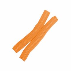 Disposable 24_ Crimped Hair Nets_ Carton of 1000_ ORANGE